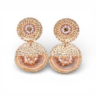 Boucles d’oreilles Solara sable doré en perles Miyuki – bijoux bohème chic Hypnochic