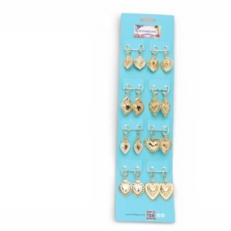 boucles d’oreilles dorées ex-voto cœur – assortiment bijoux bohème chic HYPNOCHIC